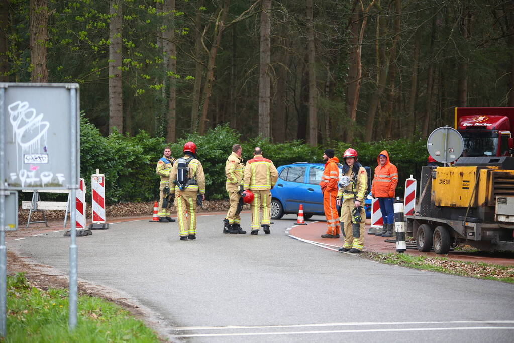 Gaslekkage bij werkzaamheden