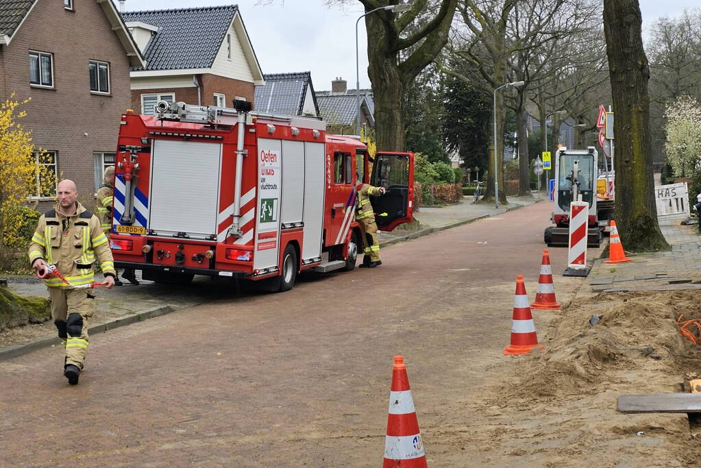 Gaslek ontstaan door aanleg glasvezel