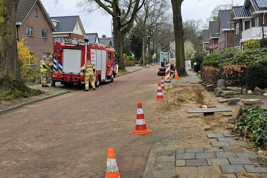 Gaslek ontstaan door aanleg glasvezel