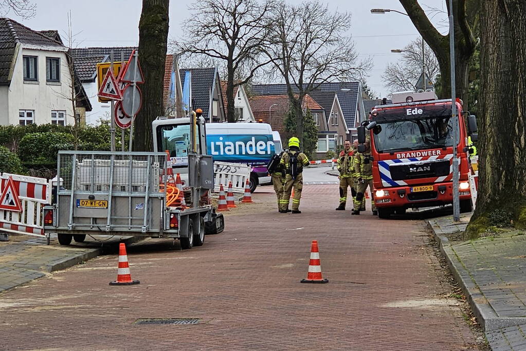 Gaslek ontstaan door aanleg glasvezel