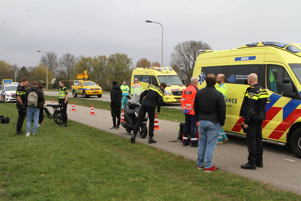 Ernstig aanrijding op fietspad