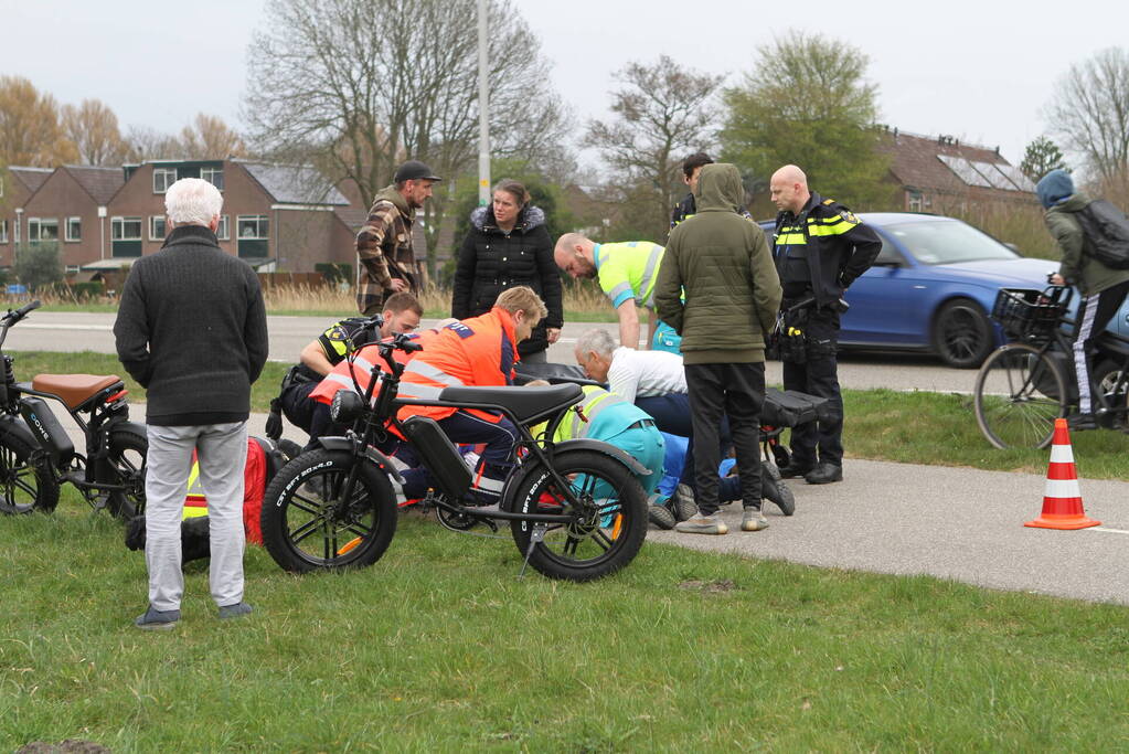 Ernstig aanrijding op fietspad