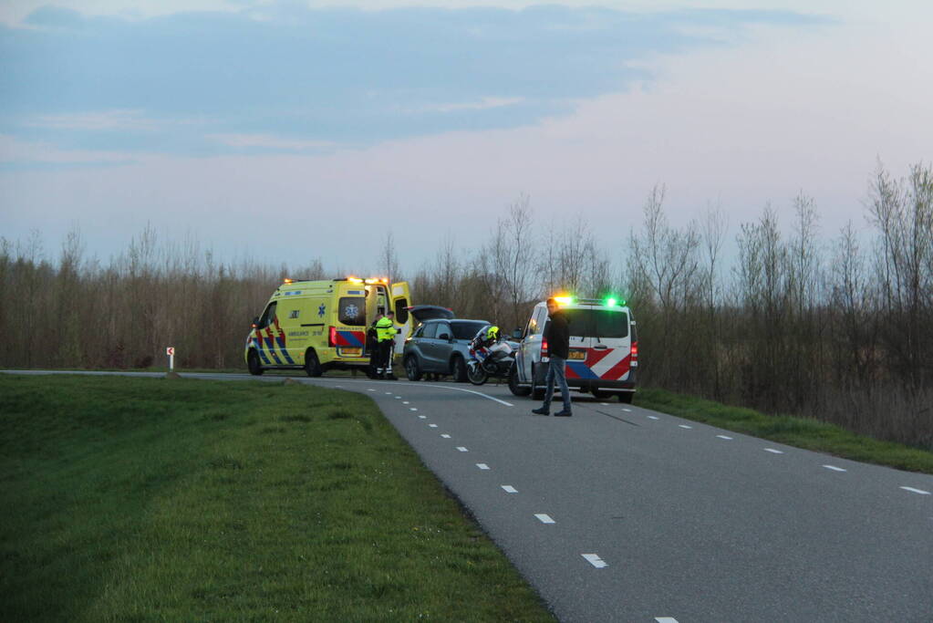 Motorrijder gewond na val