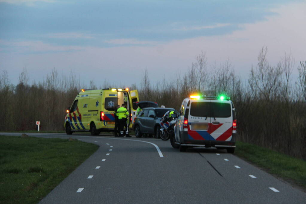 Motorrijder gewond na val