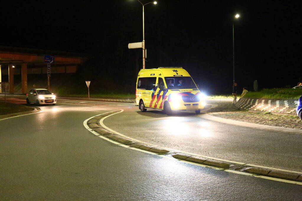 Voorwiel breek af bij botsing