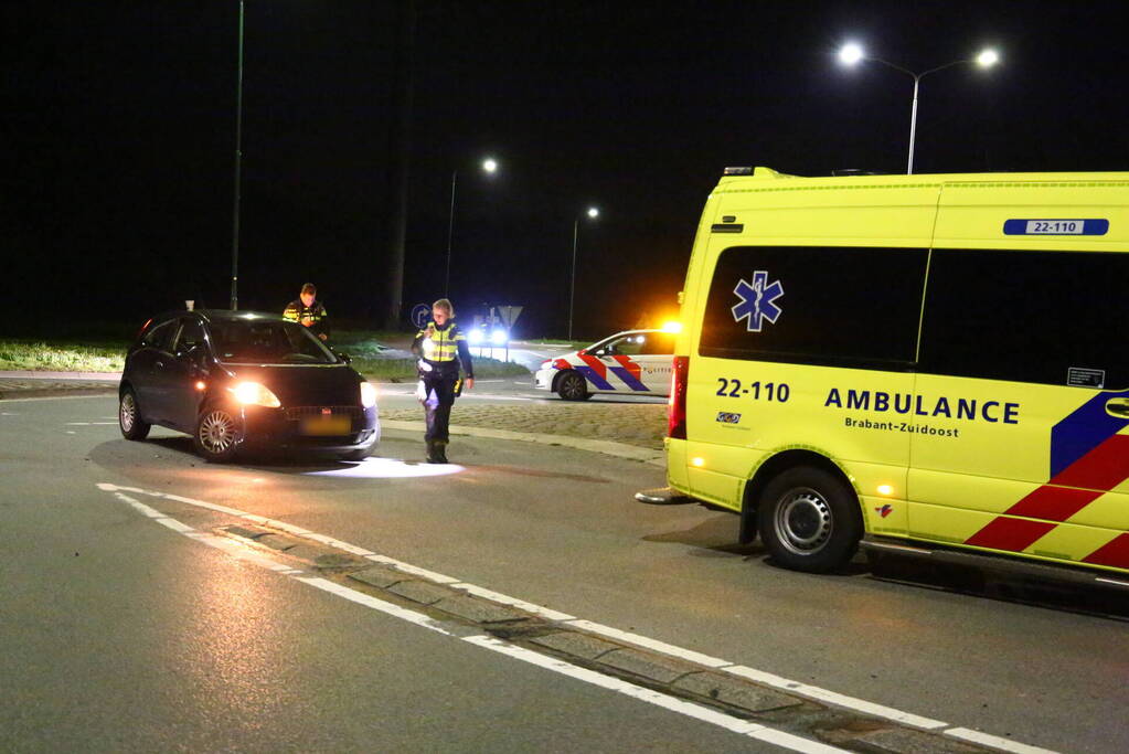 Voorwiel breek af bij botsing