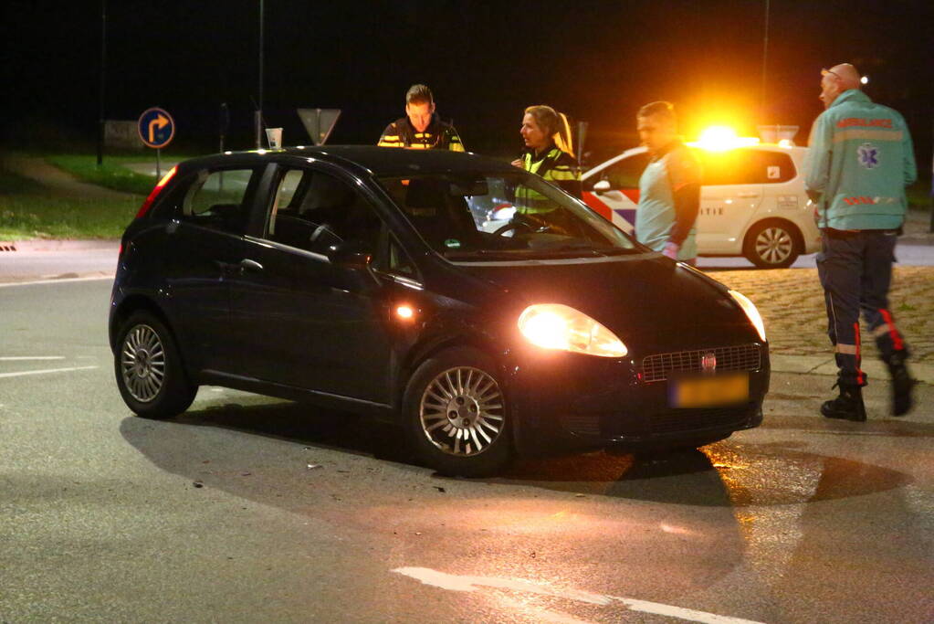 Voorwiel breek af bij botsing
