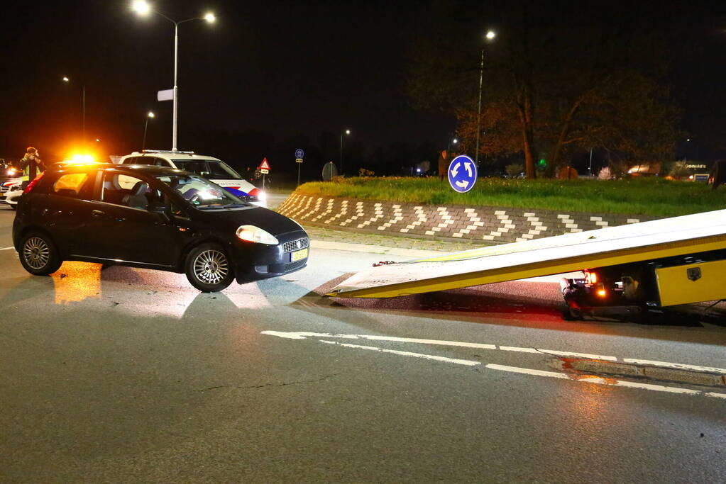 Voorwiel breek af bij botsing