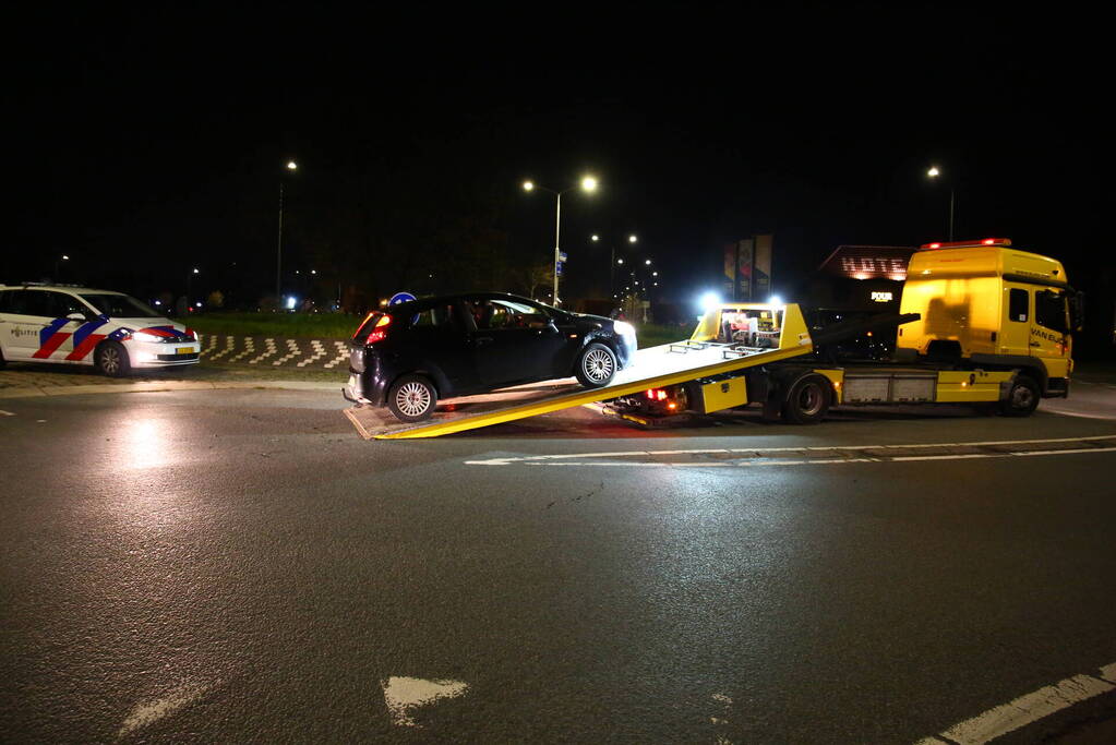 Voorwiel breek af bij botsing