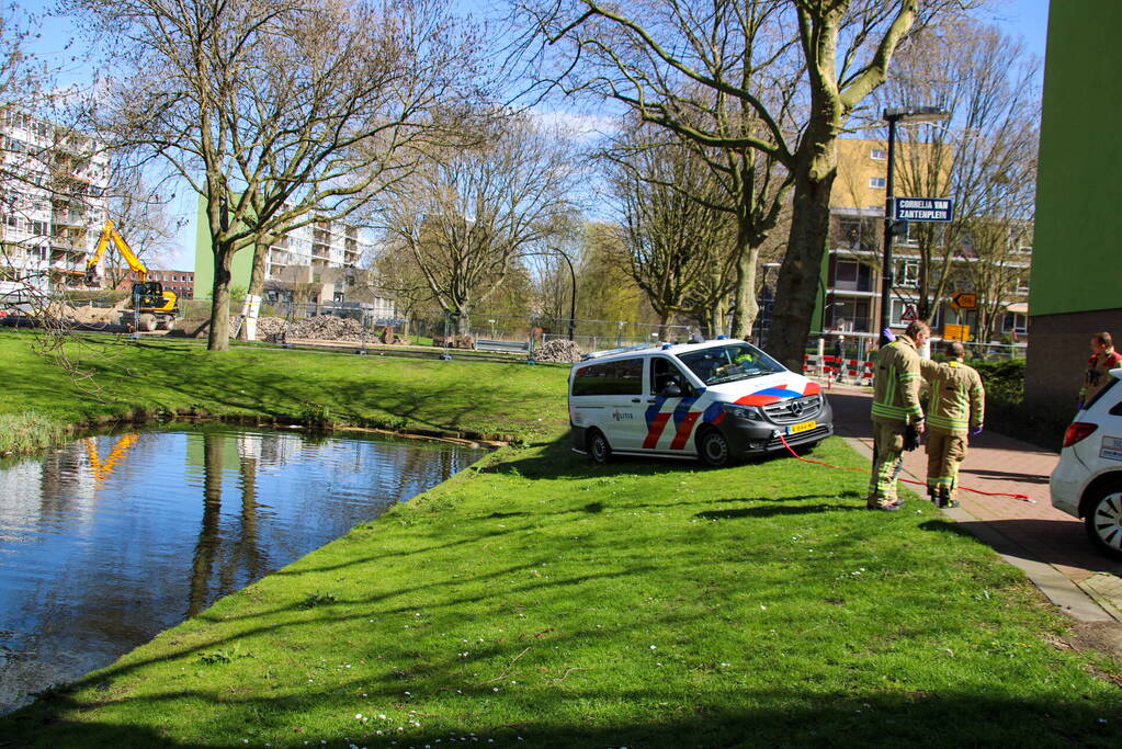 Graafmachine schiet politie te hulp