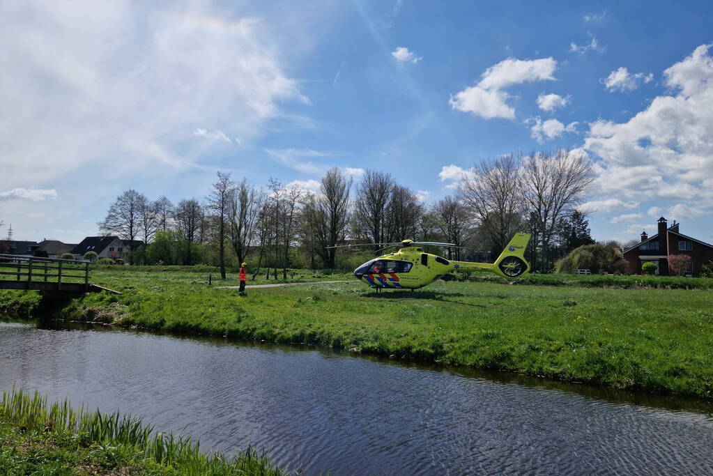 Trauma-arts per helikopter ingevlogen