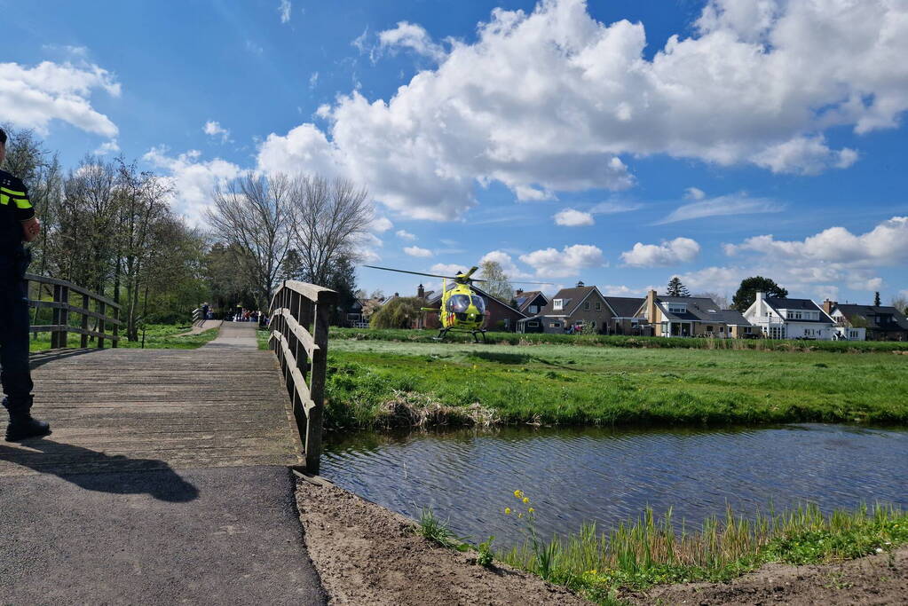 Trauma-arts per helikopter ingevlogen