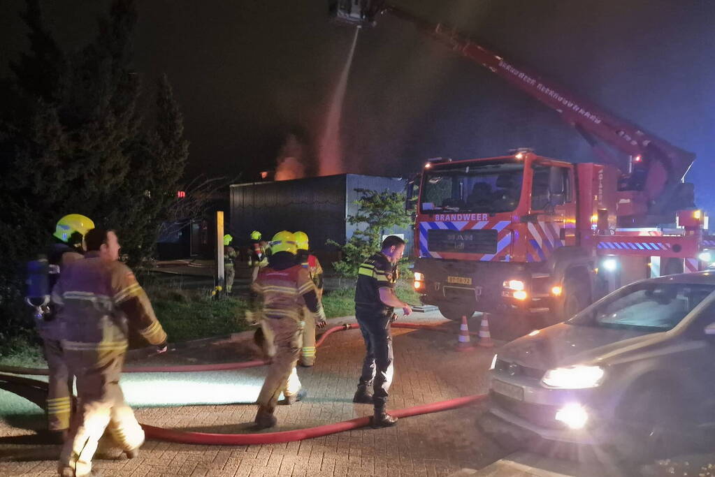 Grote brand in sauna