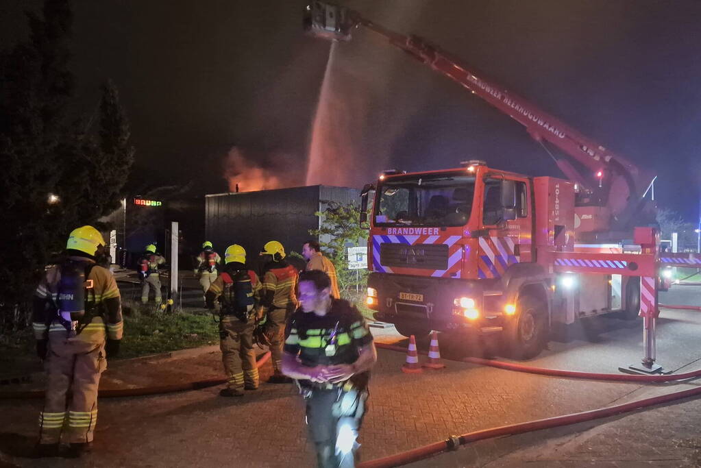 Grote brand in sauna