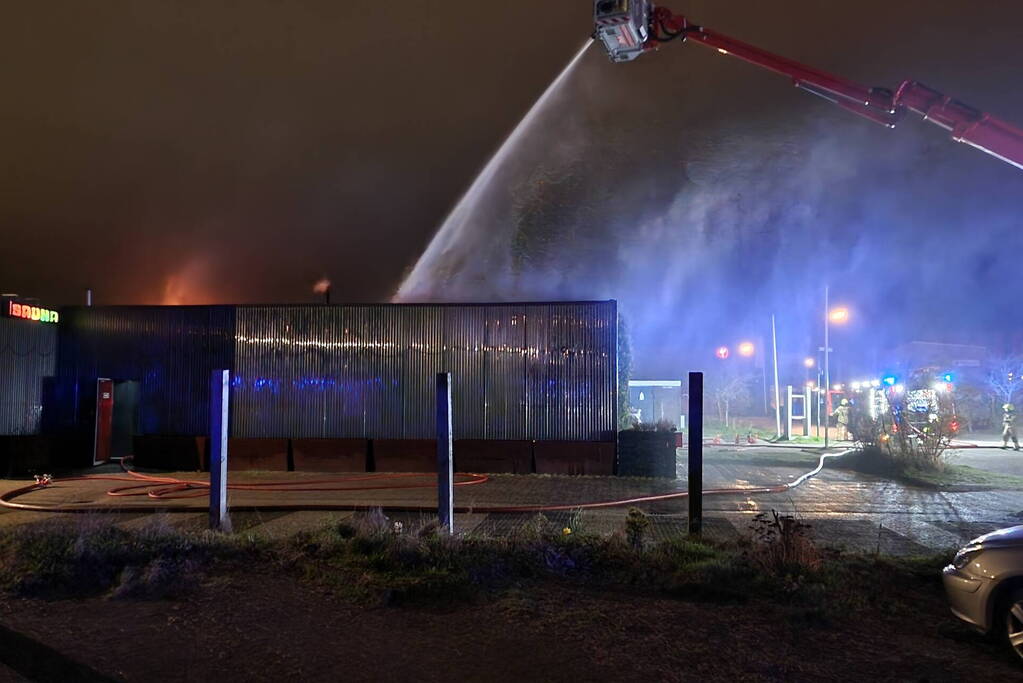 Grote brand in sauna