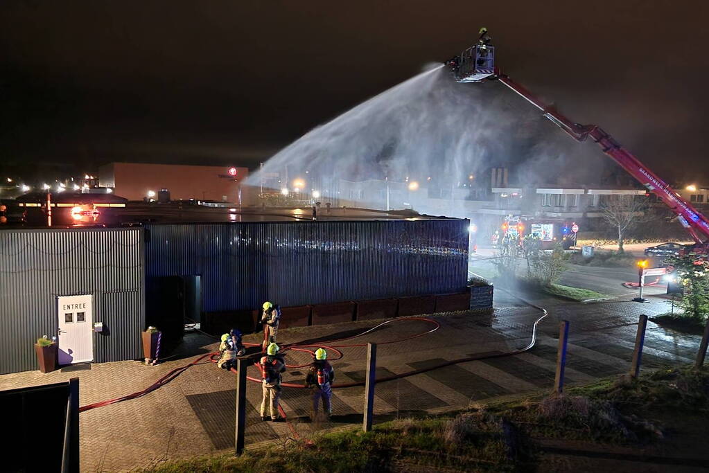 Grote brand in sauna
