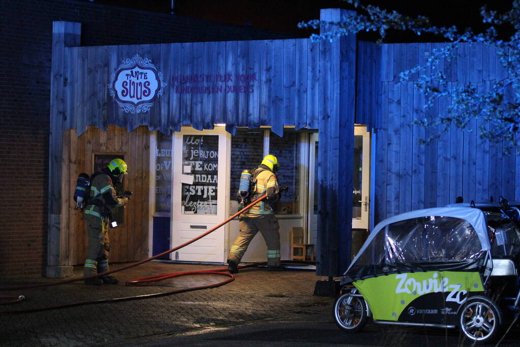 Grote brand in sauna