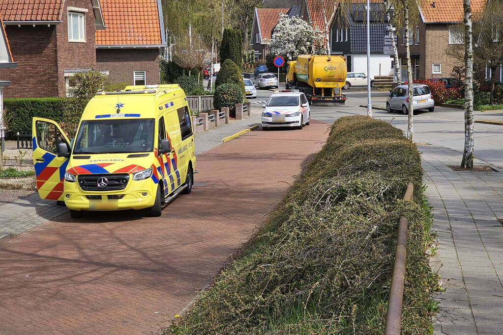 Fietser gewond bij botsing met personenwagen
