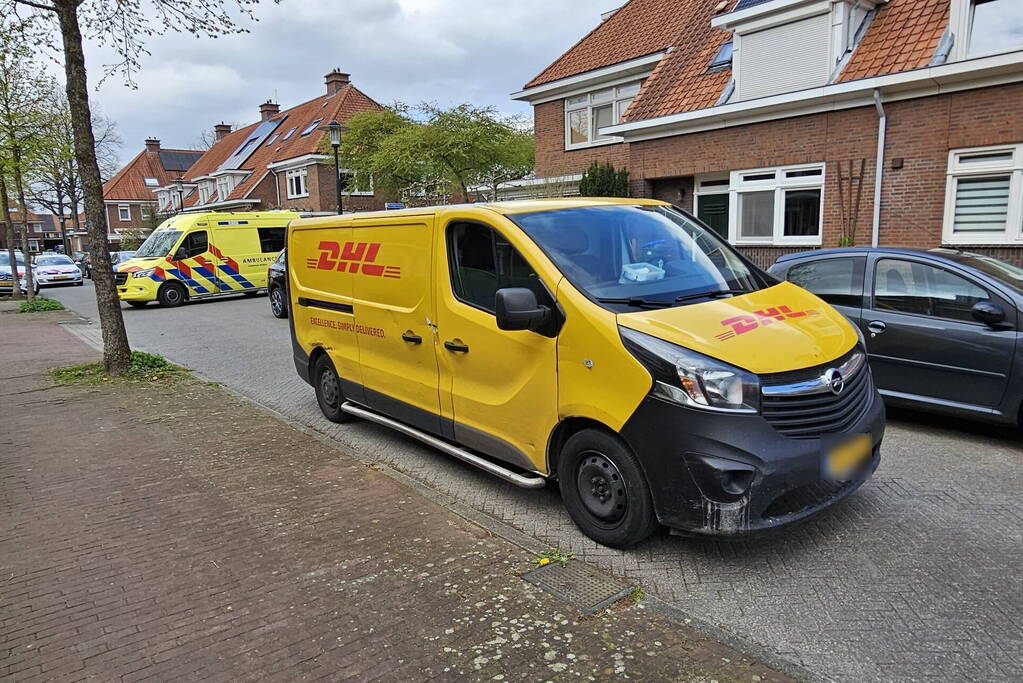 Fietser gewond bij aanrijding met bezorger