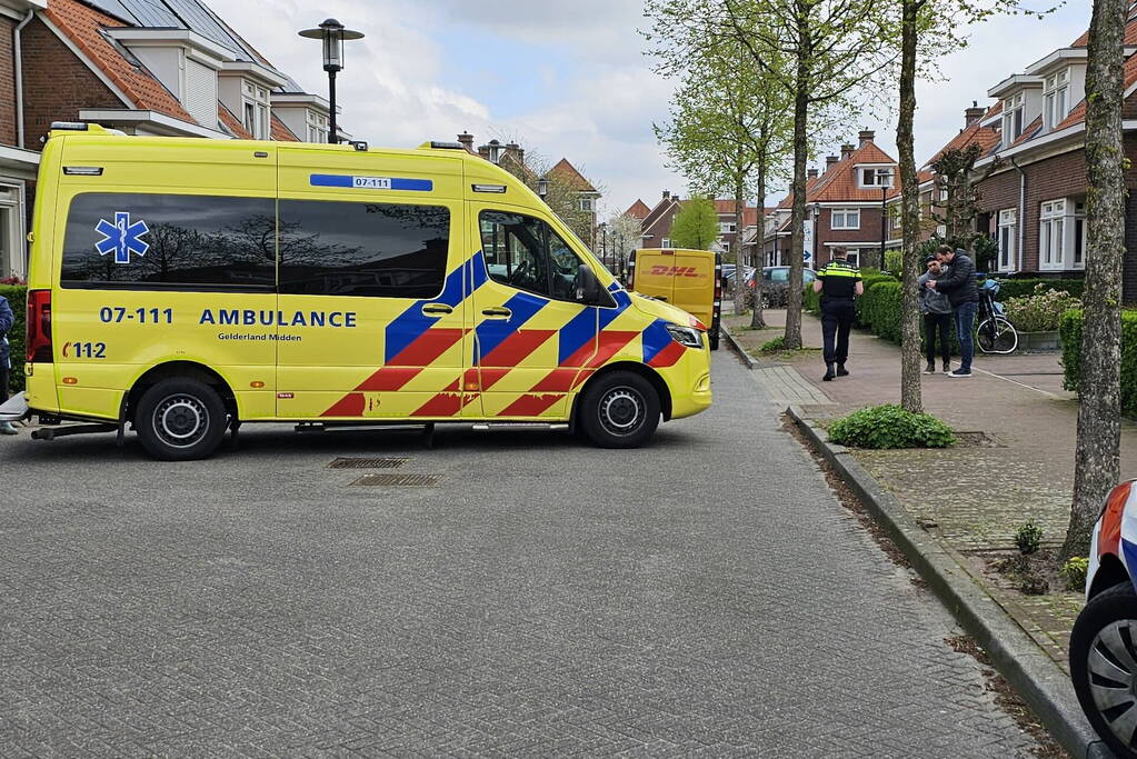 Fietser gewond bij aanrijding met bezorger
