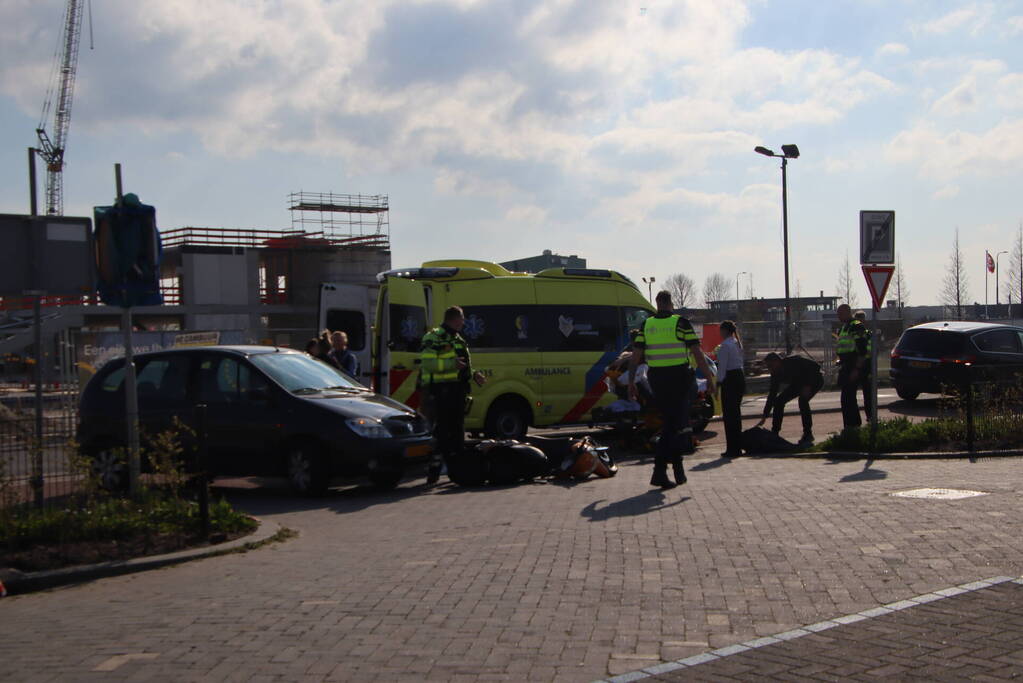 Scooterrijder gewond bij aanrijding