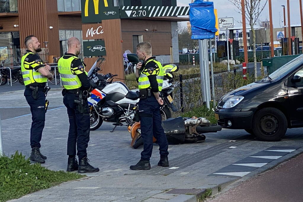 Scooterrijder gewond bij aanrijding