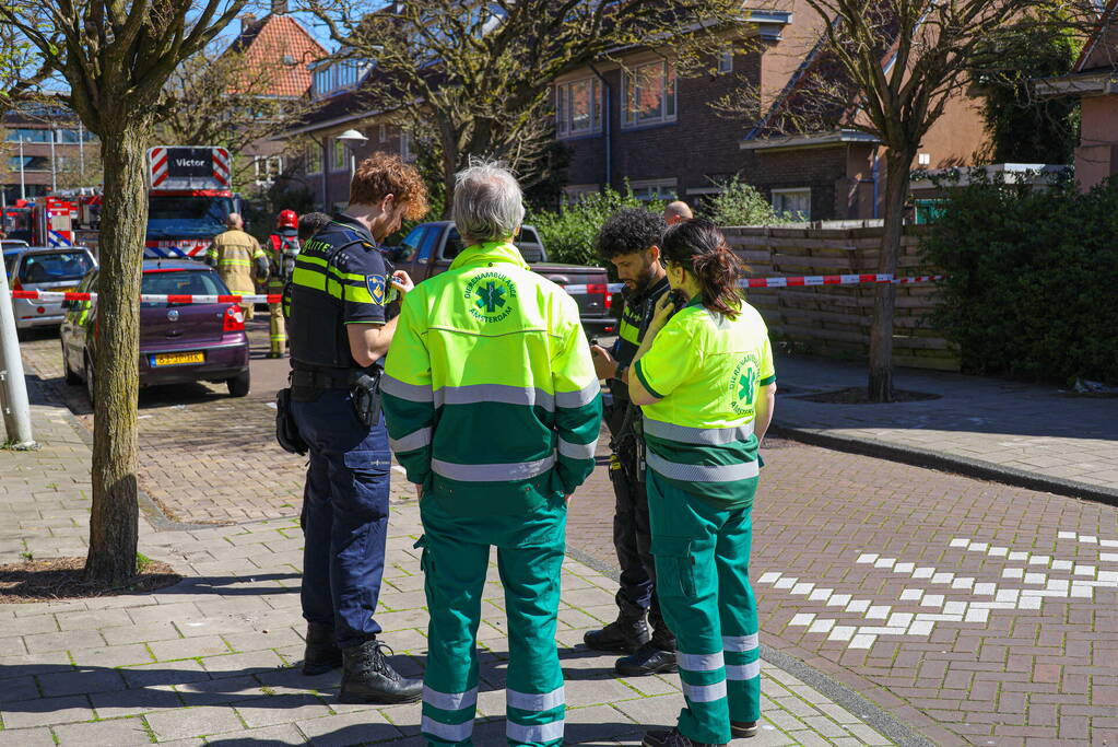 Brand en gaslek in meterkast van woning