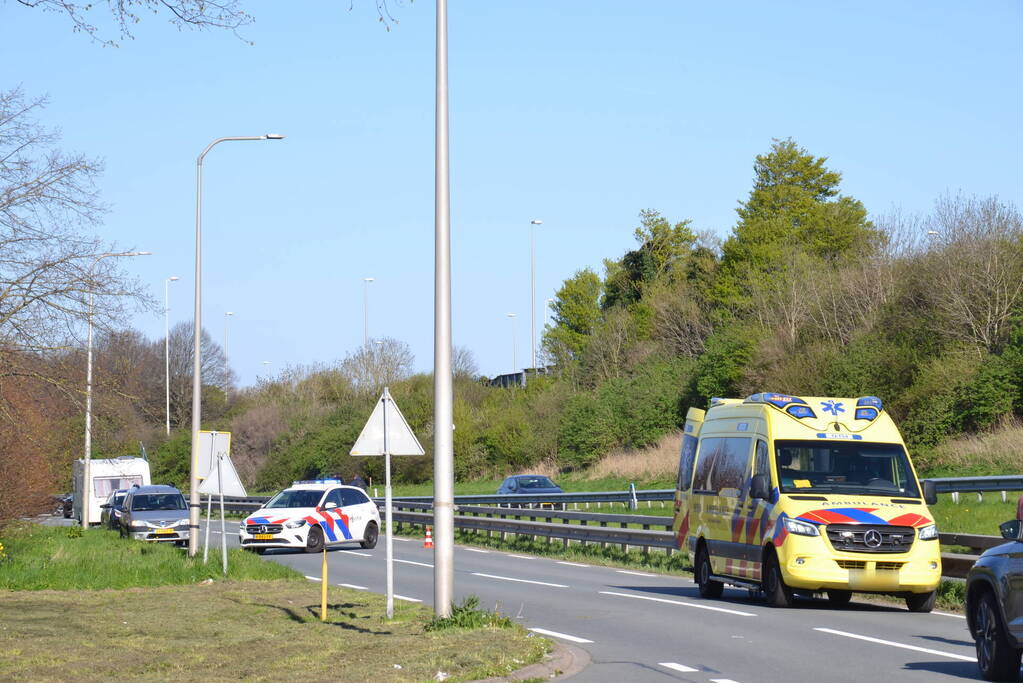 Motorrijder gewond bij botsing met auto