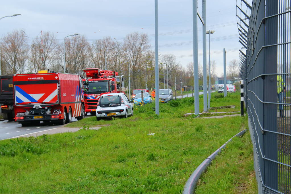 Brand bij Liander onderstation