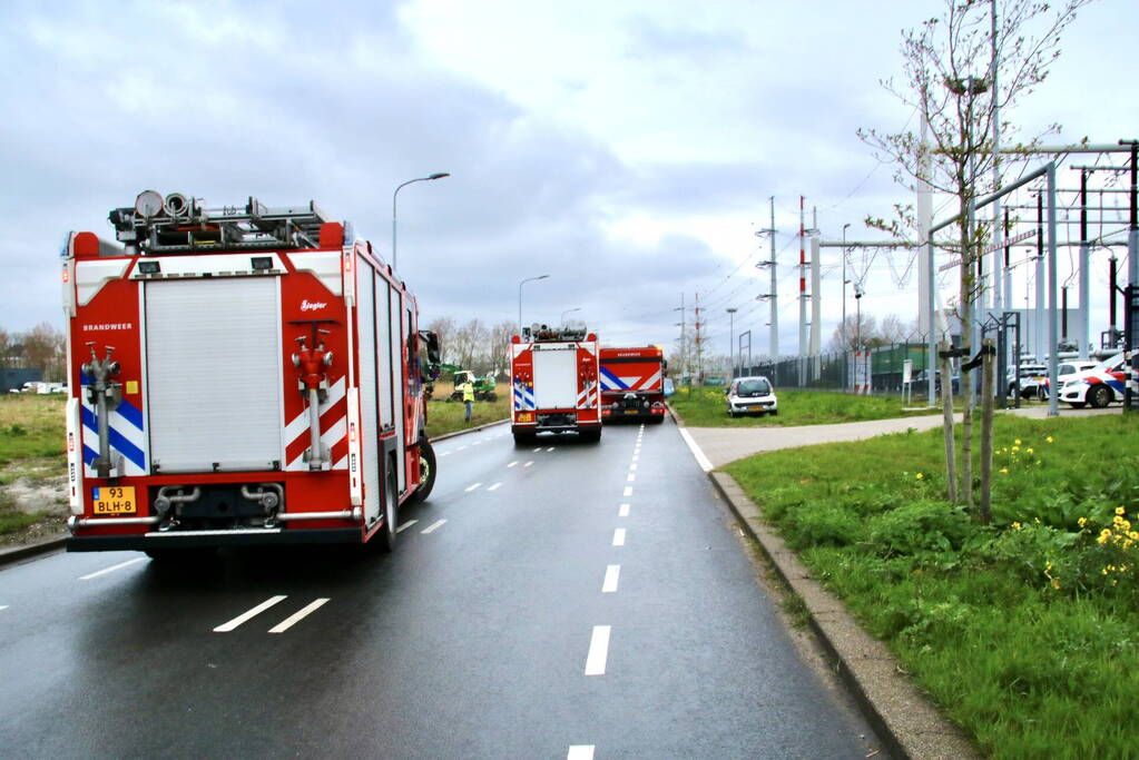 Brand bij Liander onderstation