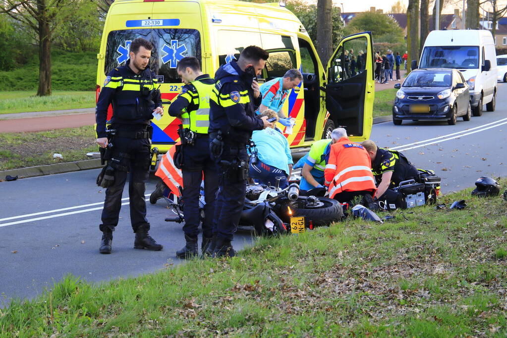 Motorrijder ernstig gewond bij eenzijdig ongeval