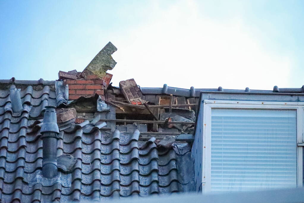 Veel schade bij bliksem ingeslag