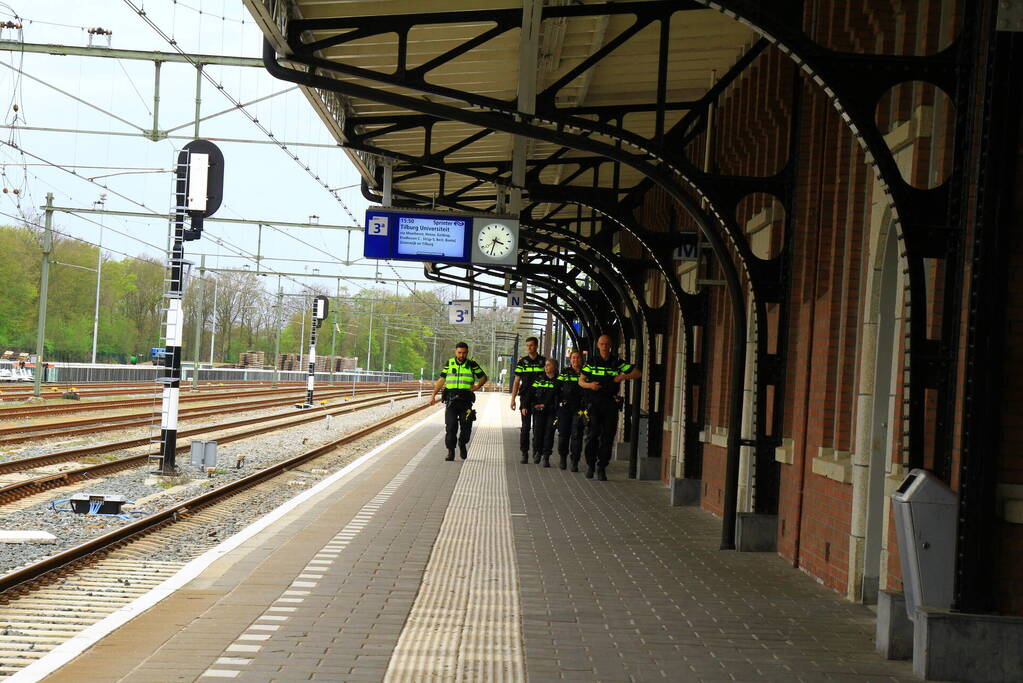 Politie ingezet op station