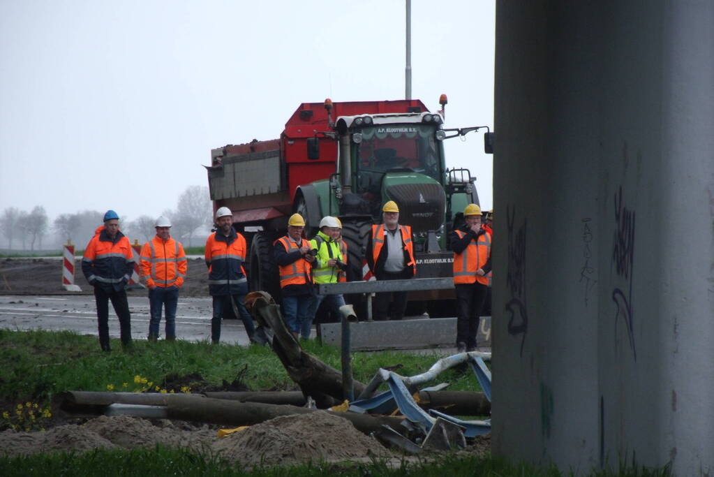 Sloop viaduct in volle gang