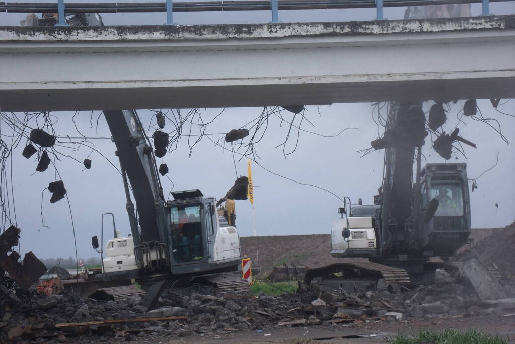 Sloop viaduct in volle gang