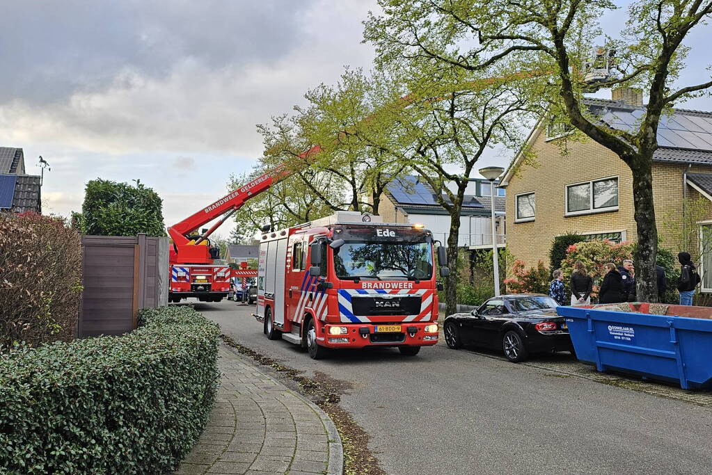 Brandweer ingezet bij brand in schoorsteen