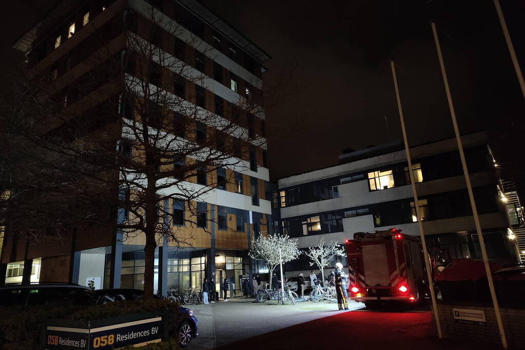 Leeggespoten poederblusser wordt aangezien voor brand