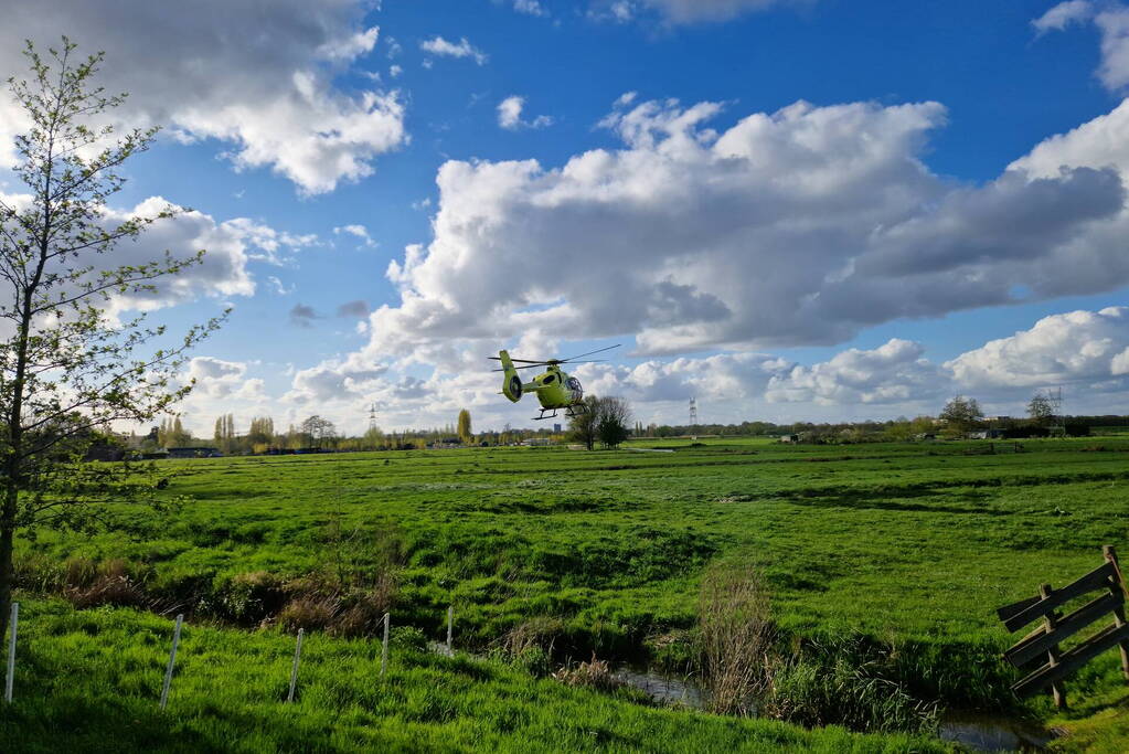 Traumahelikopter ingezet voor incident