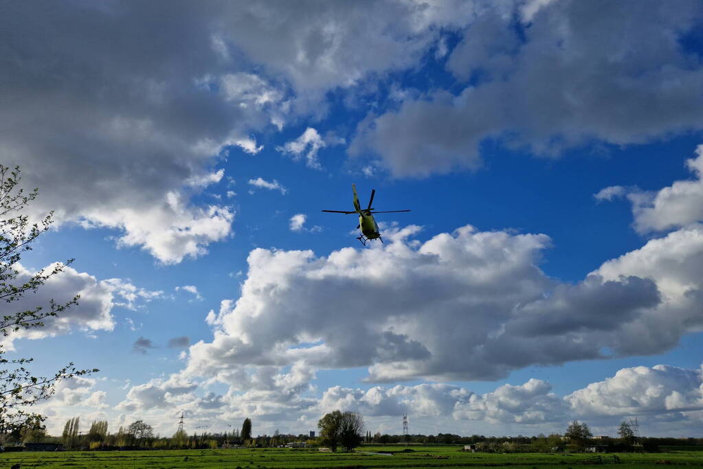 Traumahelikopter ingezet voor incident
