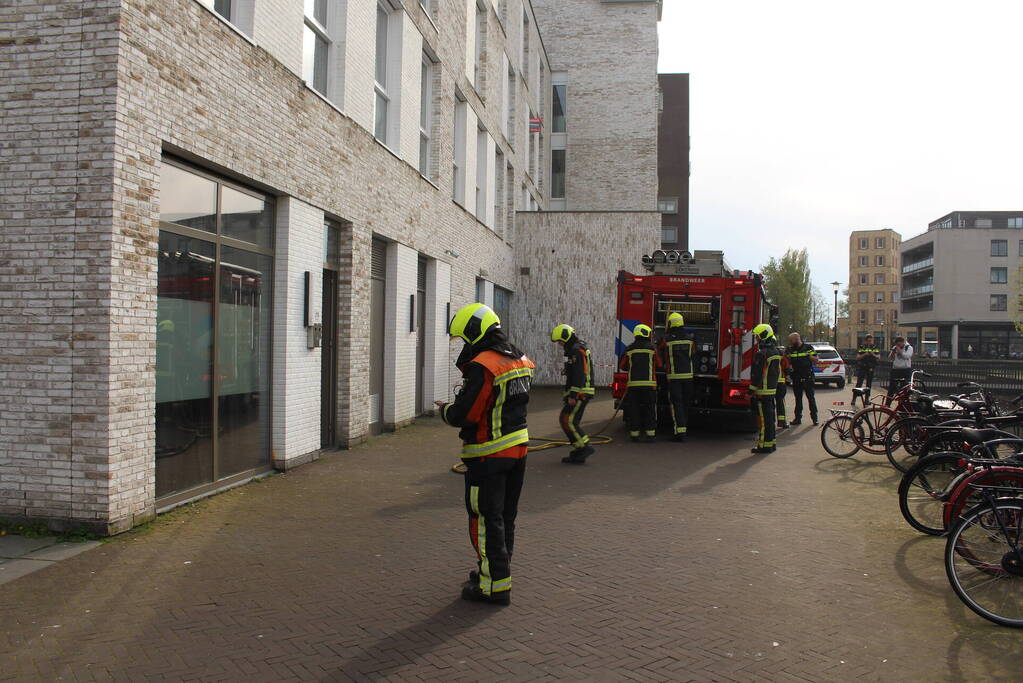 Schade aan woning na brand in toilet