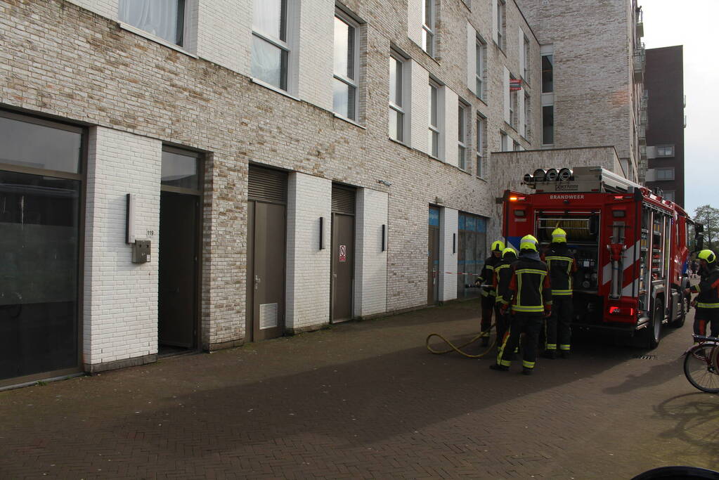 Schade aan woning na brand in toilet