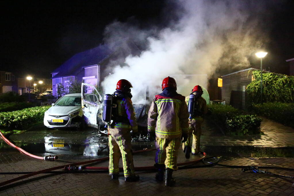 Bestelbus verwoest door brand