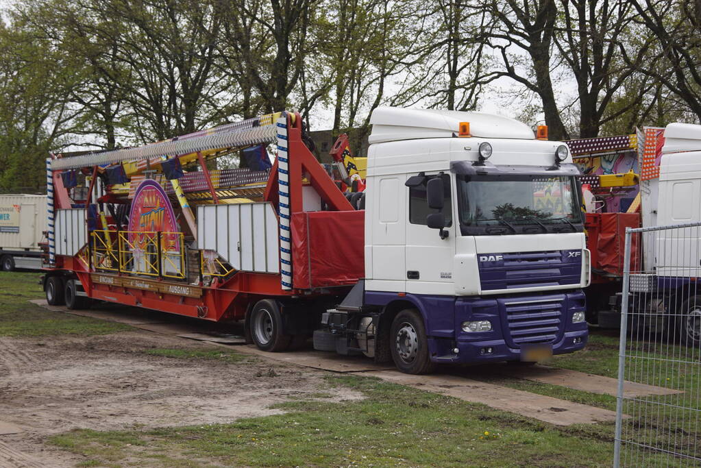 Opbouwen van kermis begonnen