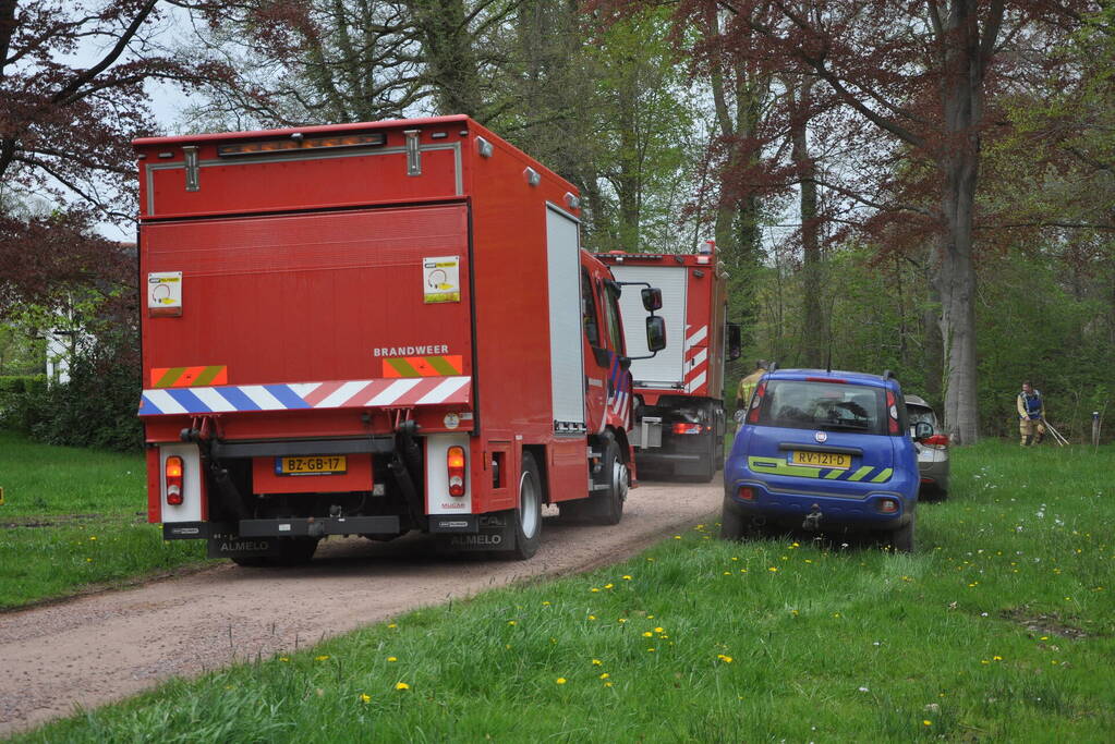 Brand in monumentaal parkbos De Braak
