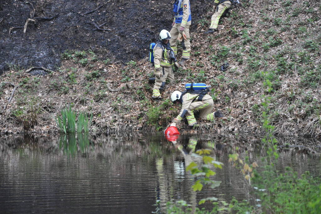 Brand in monumentaal parkbos De Braak