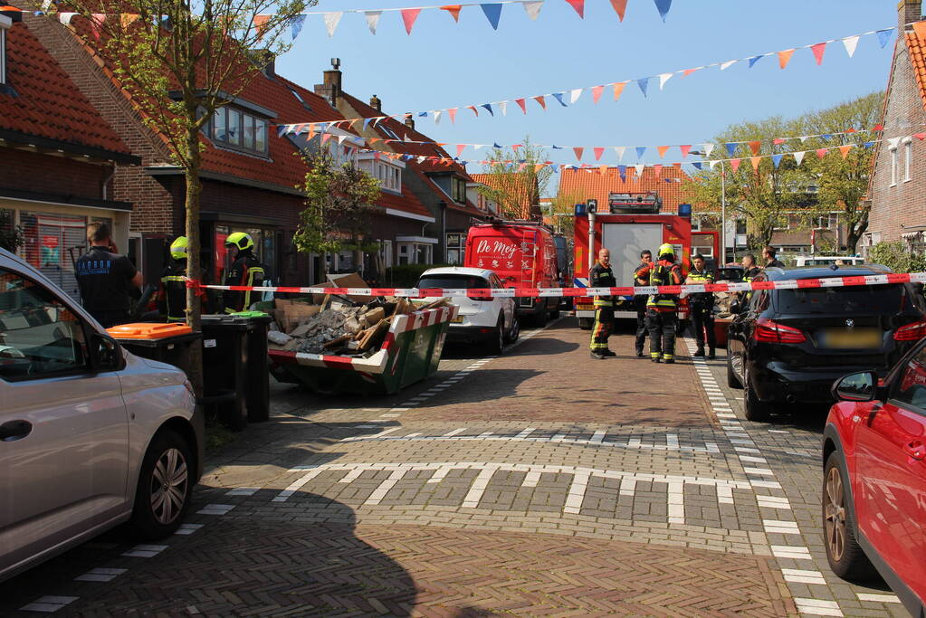Straat afgesloten na gaslekkage