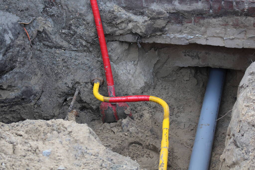 Straat afgesloten na gaslekkage