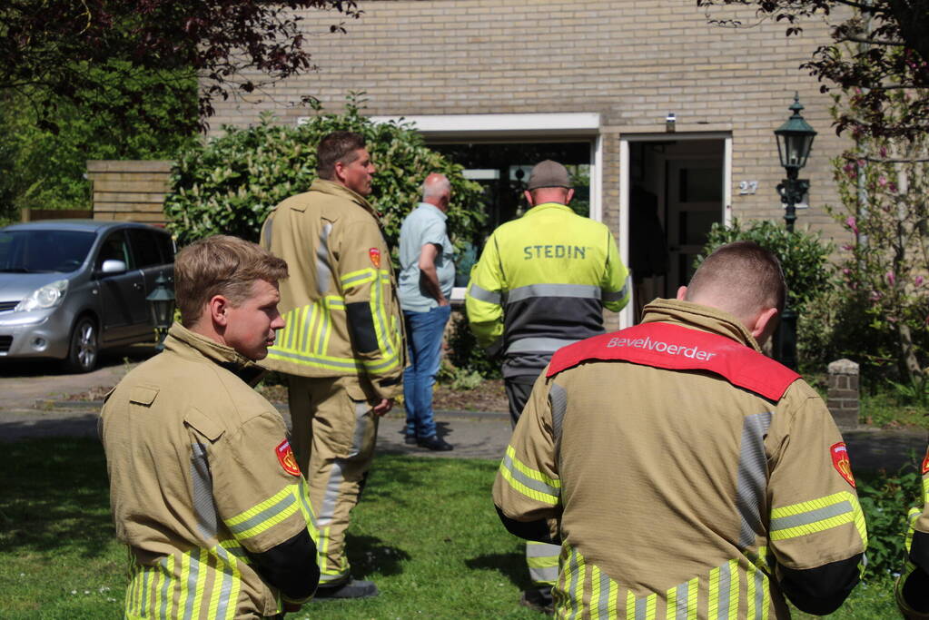 De brand in de meterkast was snel onder controle