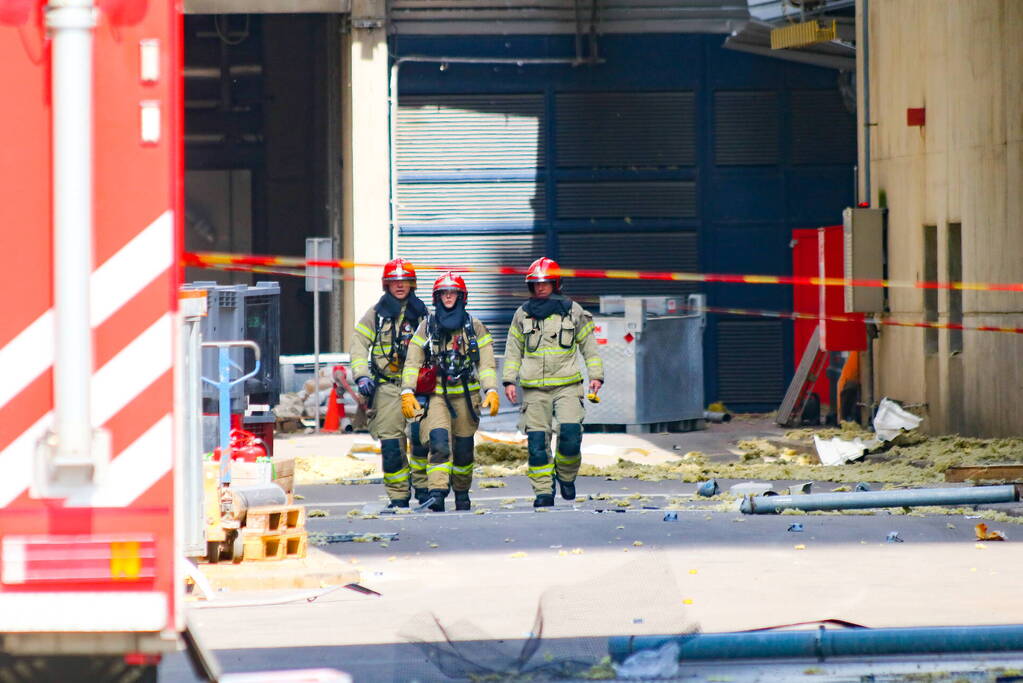 Bedrijf ontruimd na explosie