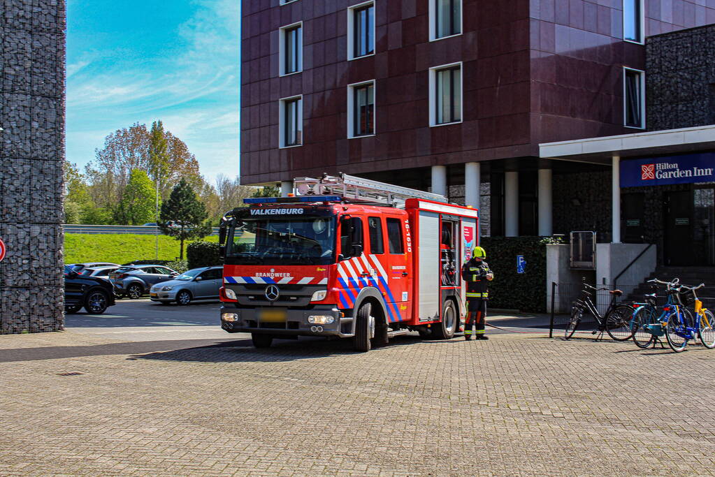 Brandweer oefent in Hilton Garden Inn hotel